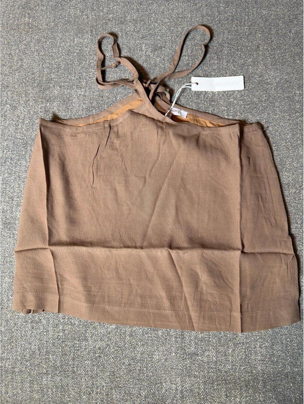 Olivaceous Brown Halter Crop Top NWT Women’s Small